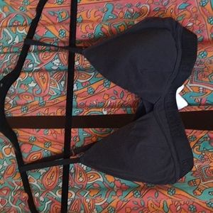 Black padded bralette